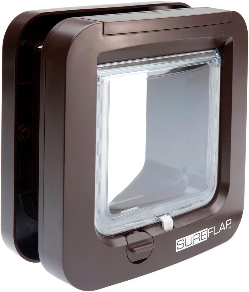درب تردد حیوانات خانگی SureFlap Microchip قهوه‌ای SUR001